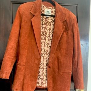 Vintage genuine leather blazer